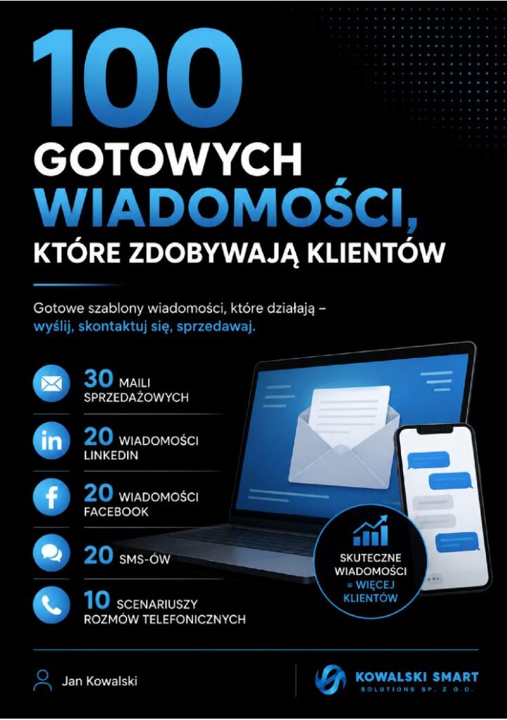 Ebook: "100 gotowych wiadomości, które zdobywają klientów"